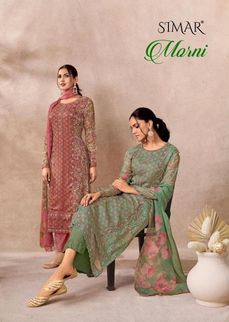 Glossy simar morni pashmina warli print dress material wholesale